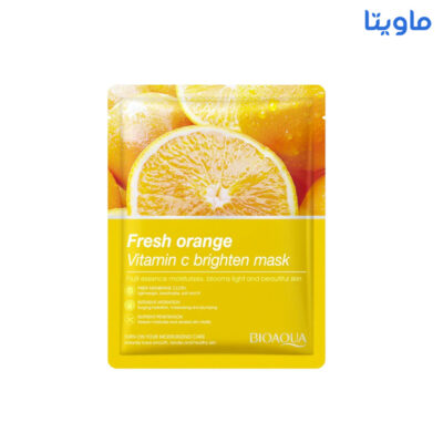 قیمت و خرید ماسک ورقه ای صورت بایو آکوا مدل Fresh Orange