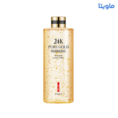 تونر پاک کننده آرایش صورت ونزن مدل PURE GOLD حجم 300 میلی لیتر