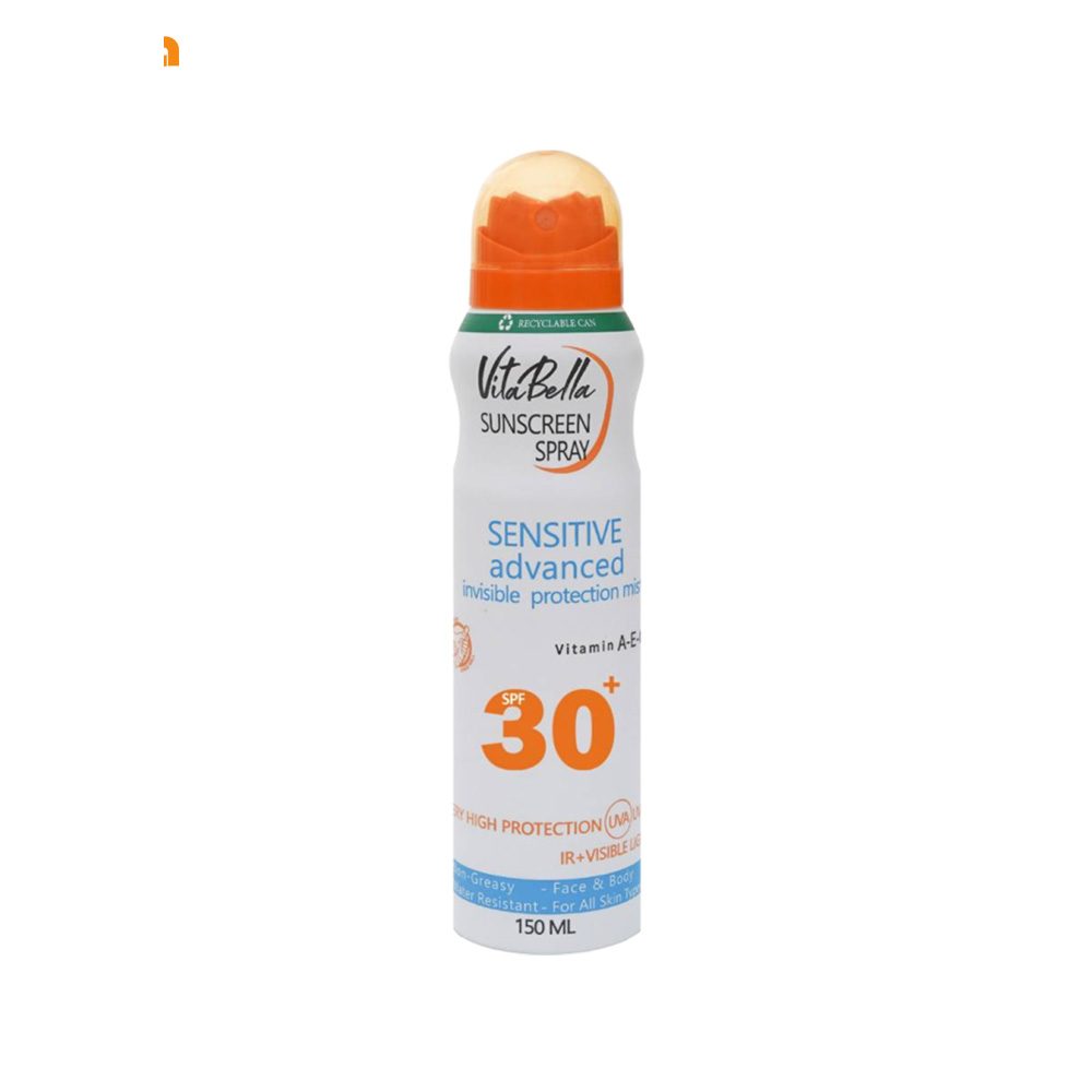اسپری ضد آفتاب SPF 30 ویتابلا حجم 150 میلی لیتر