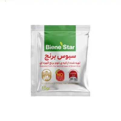 سبوس برنج قهوه ای بین استار - 25 عددی