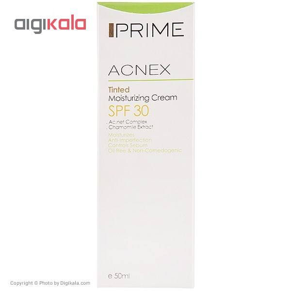 کرم مرطوبکننده رنگی پرایم مدل Acnex Tinted SPF 30 حجم 50 میلیلیتر