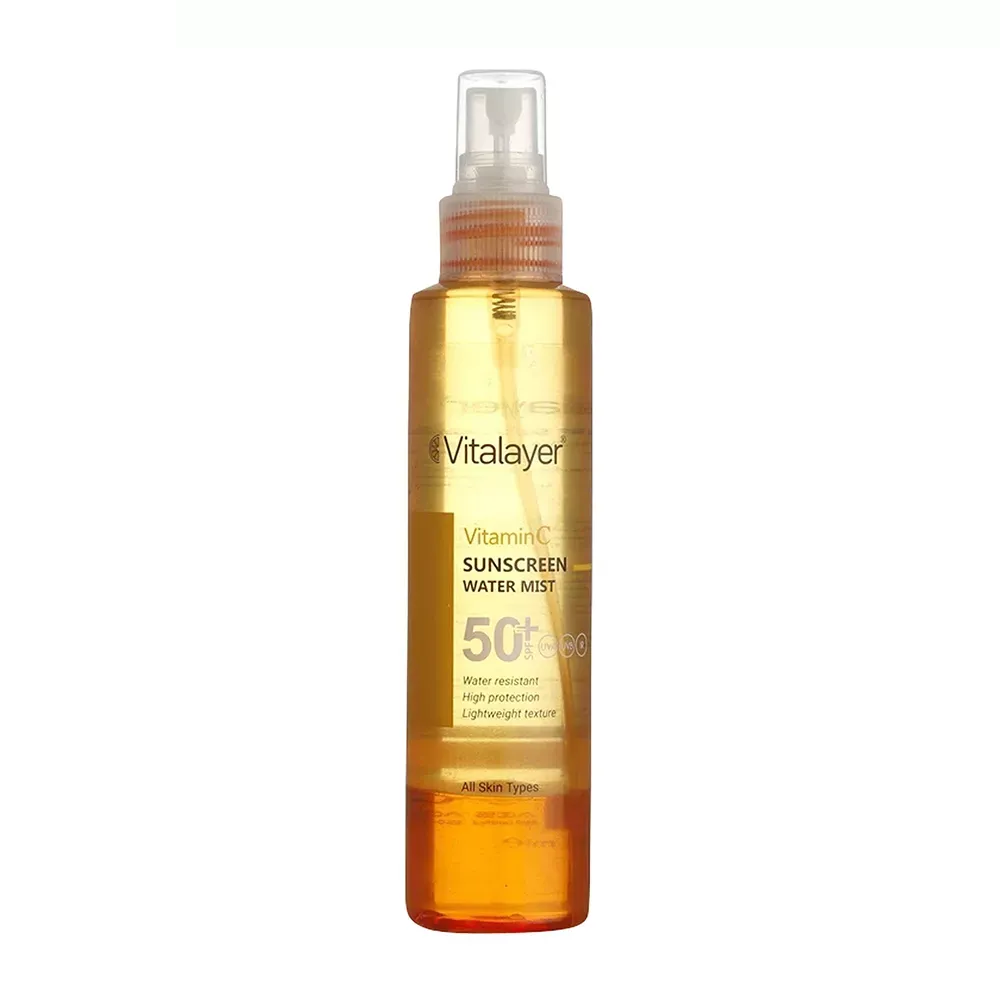 اسپری ضدآفتاب بی‌رنگ ویتالیر SPF50 مدل Vitamine C ‌حجم 150 میلی‌لیتر