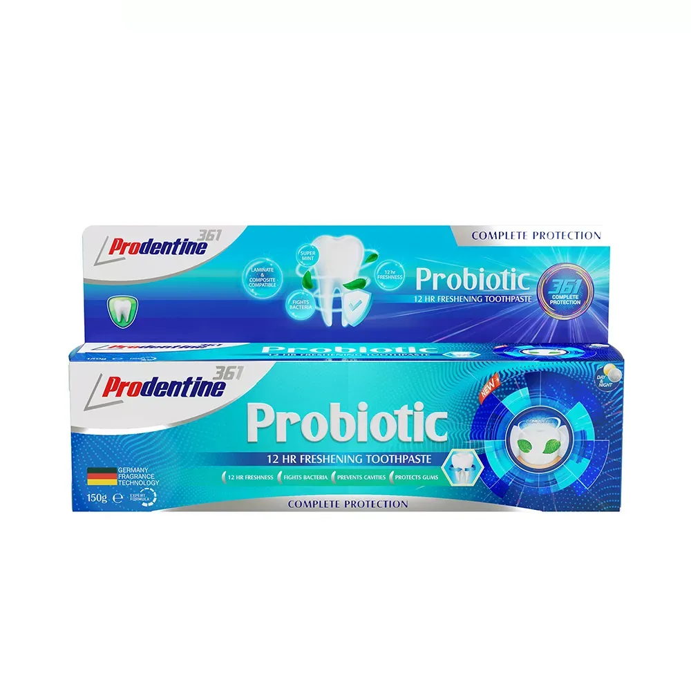خمیر دندان پرودنتین 361 مدل Probiotic وزن 150 گرم
