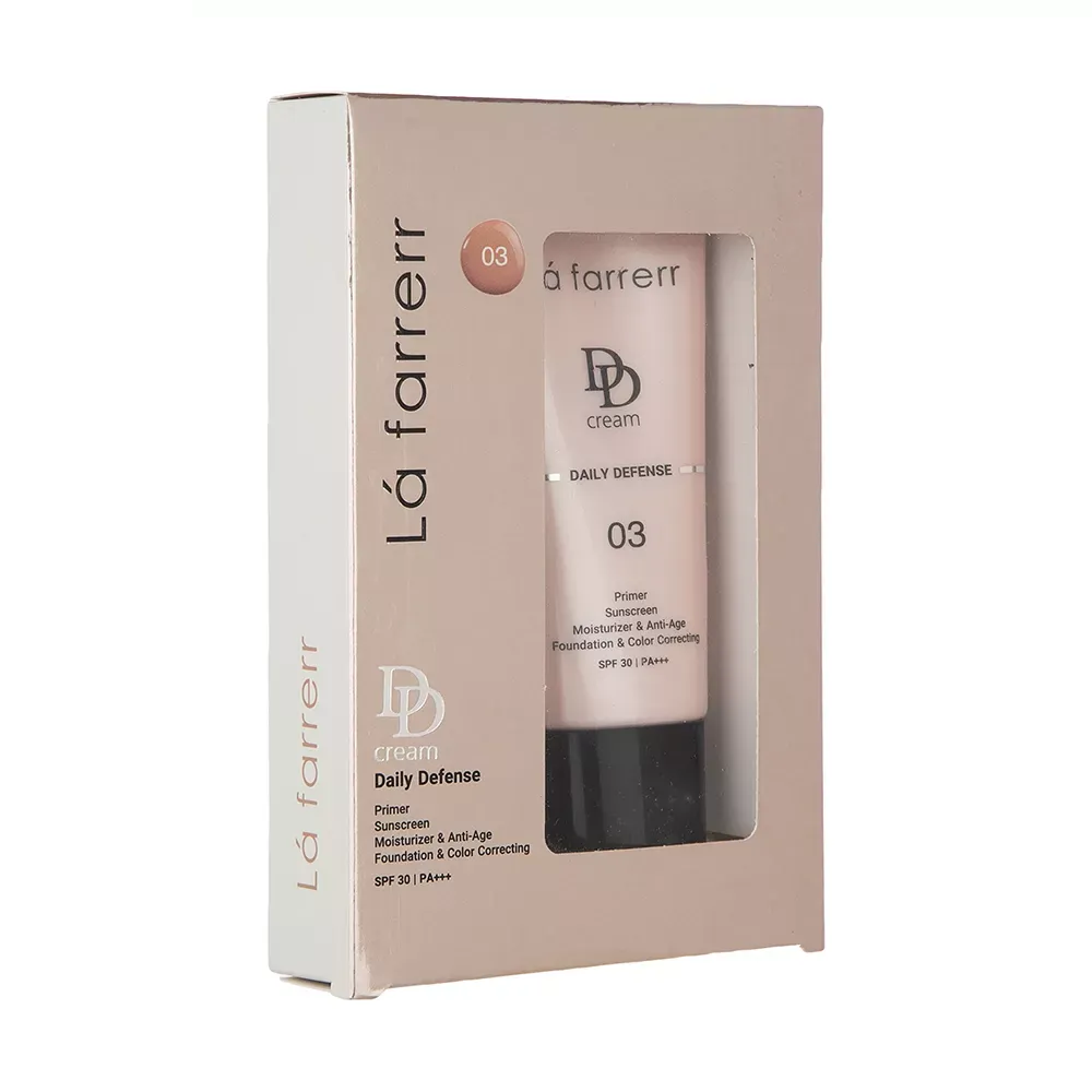 دی دی کرم رنگی لافارر SPF30 مدل 03 مناسب انواع پوست حجم 30 میلی لیتر