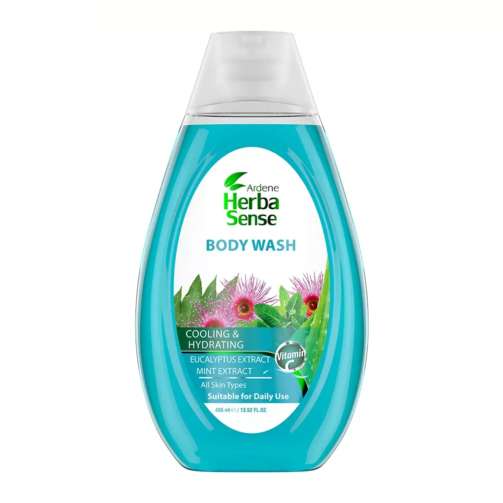 شامپو بدن آردن هرباسنس مدل Cooling And Hydrating حجم 400 میلی لیتر شامپو بدن آردن هرباسنس مدل Cooling And Hydrating مناسب انواع پوست حجم 400 میلی لیتر