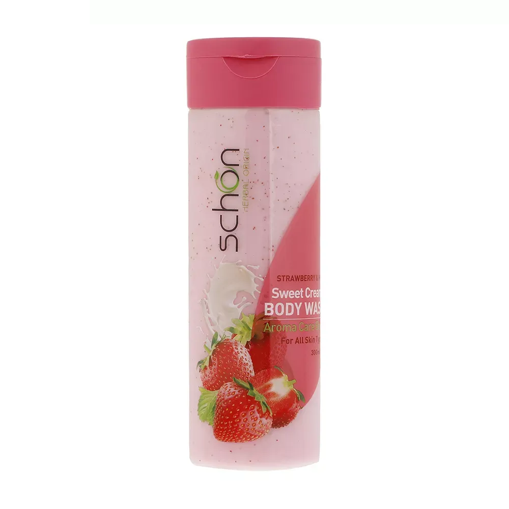 شامپو بدن کرمی شون مدل شیر توت فرنگی حجم 300 میلی لیتر شامپو بدن شون مدل Strawberry And Milk حجم 300 میلی لیتر