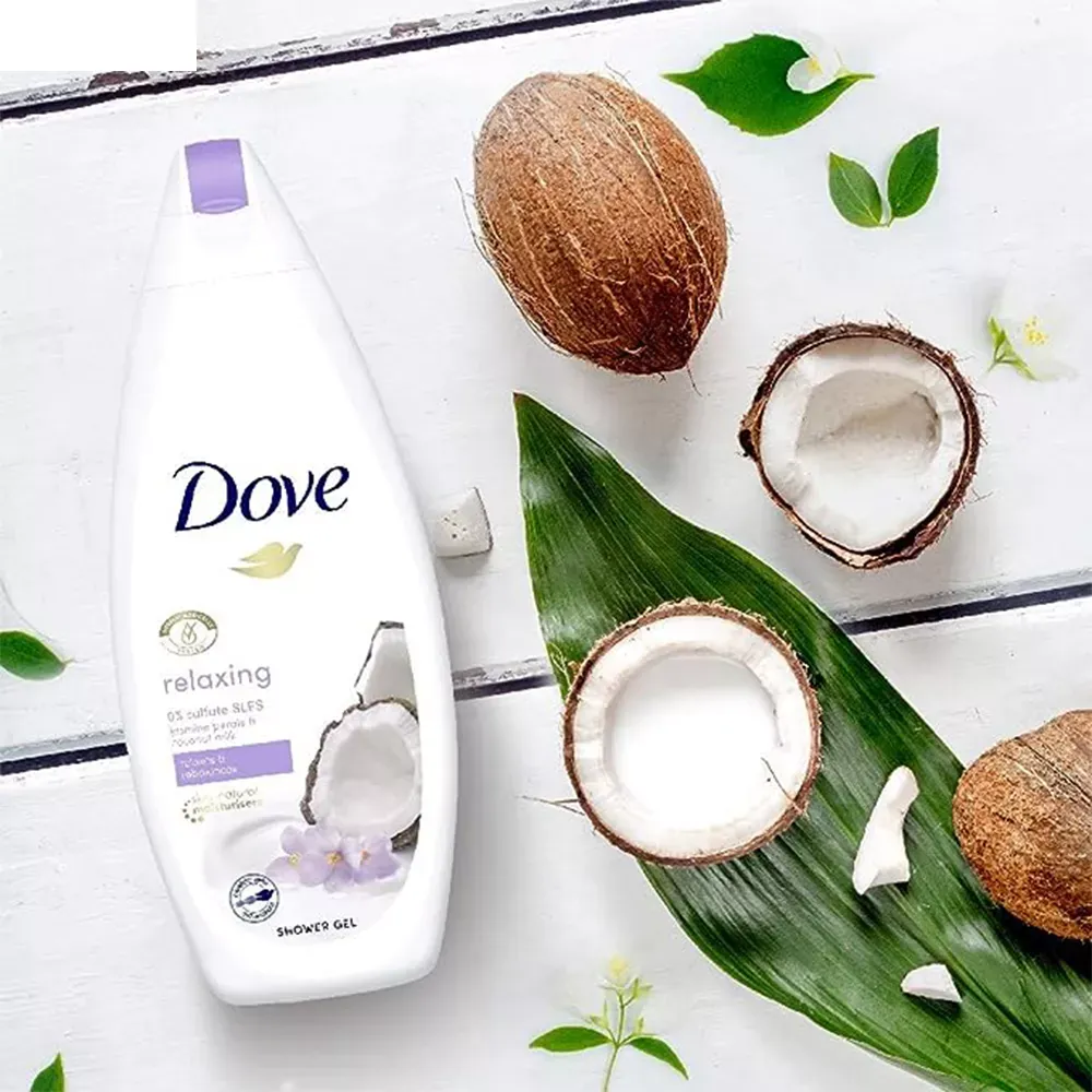 شامپو بدن کرمی داو مدل Coconut Milk With Jasmine Petals حجم 250 میلی لیتر