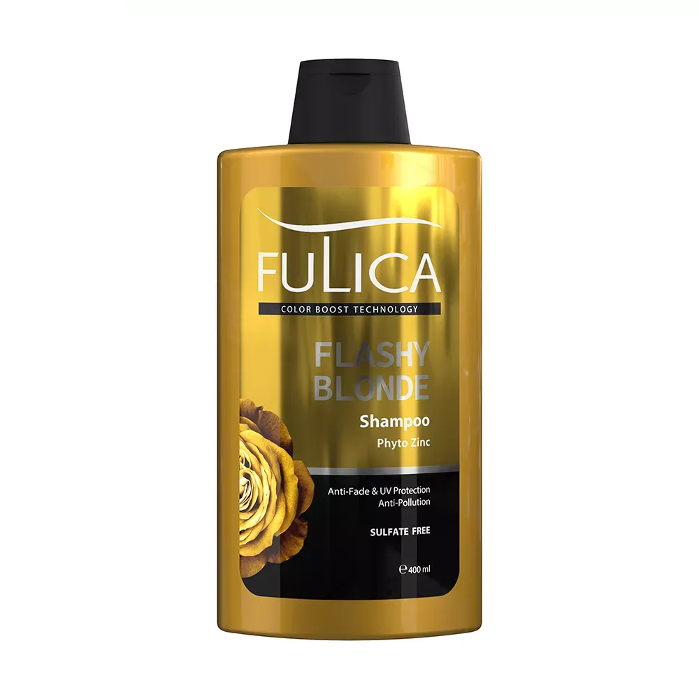شامپو تثبیت کننده و محافظ موهای بلوند فولیکا مدل FLASHY BLONDE حجم 400 میلی لیتر شامپو تثبیت کننده و محافظ موهای بلوند فولیکا مدل FLASHY BLONDE حجم 400 میلی لیتر