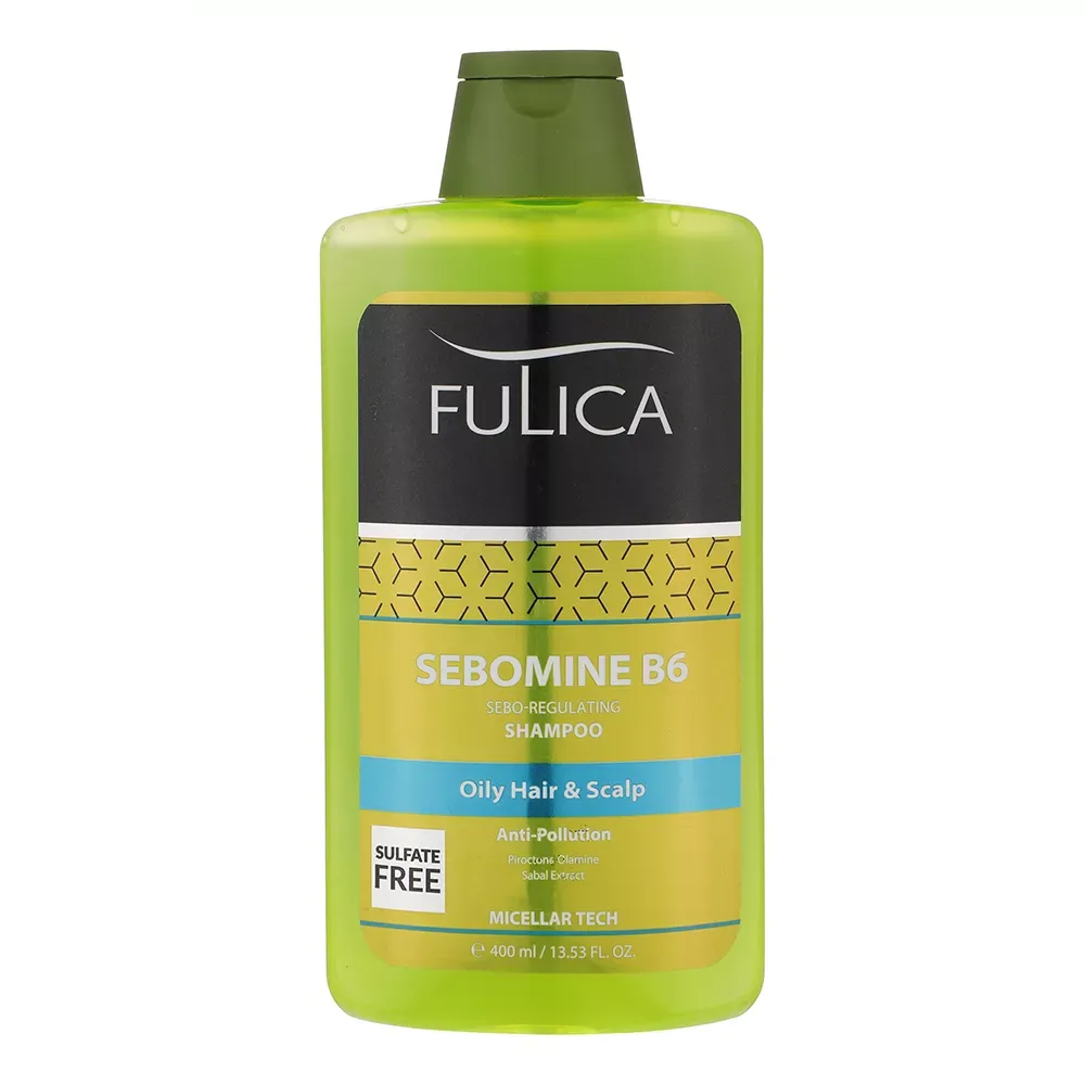 شامپو مخصوص موهای چرب SEBOMINE B6 فولیکا حجم 400 میلی‌لیتر