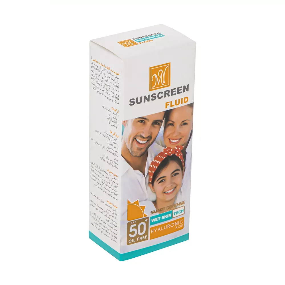 فلوئید ضدآفتاب بیرنگ مای SPF50 مدل Hyaluronic Acid مناسب انواع پوست، حجم 50 میلیلیتر