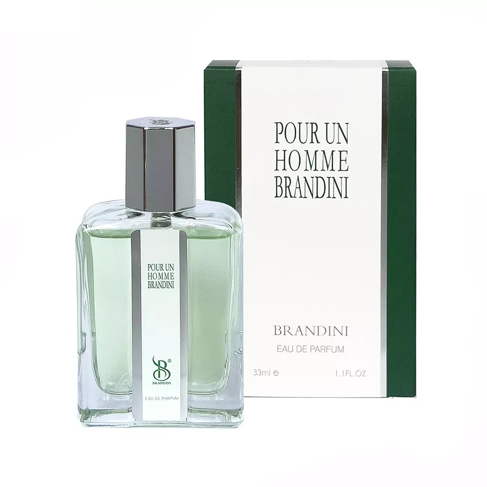 عطر جیبی مردانه برندینی مدل Pour Un Homme حجم 33 میلی لیتر عطر جیبی مردانه برندینی مدل PourUn حجم 33 میلی لیتر