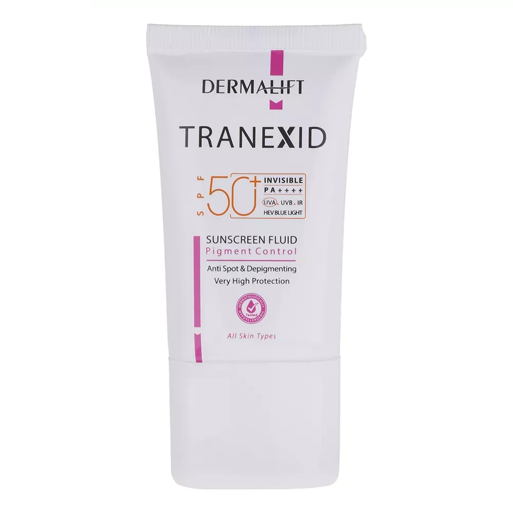 فلوئید ضد آفتاب SPF50 درمالیفت مدل Tranexid حجم 40 میلی لیتر