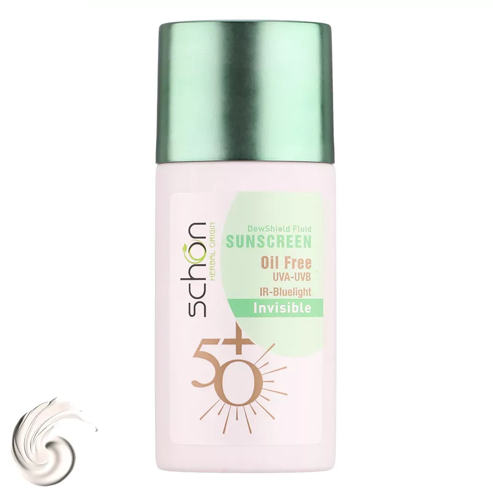 فلوئید ضد آفتاب بی‌رنگ شون SPF50 مدل DewShield حجم 50 میلی لیتر