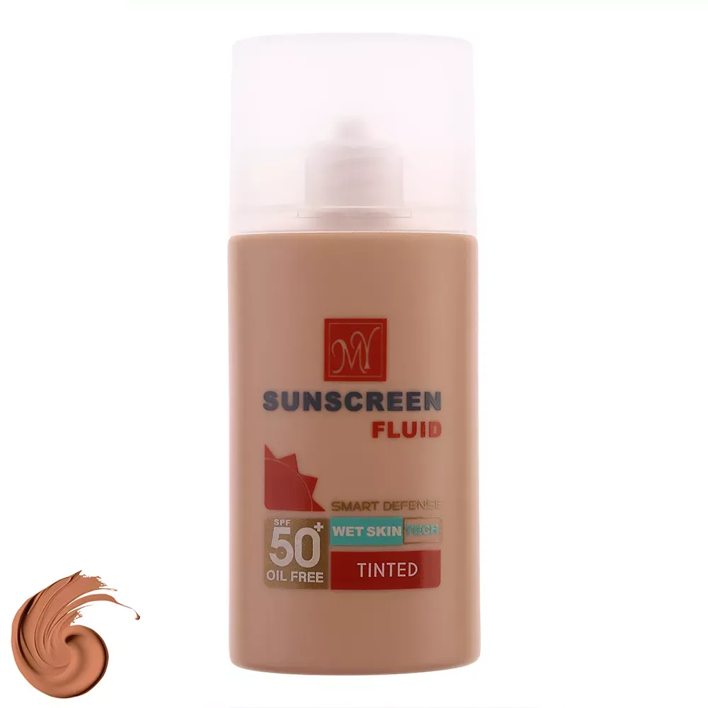 فلوئید ضد آفتاب رنگی مای SPF50 مدل Smart Defense حجم 50 میلی‌ لیتر