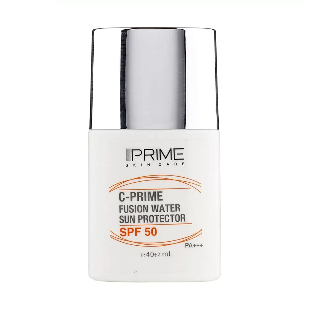 فلوئید ضدآفتاب بی‌رنگ پرایم SPF50 مدل C-Prime Fusion Water حجم 40 میلی‌لیتر