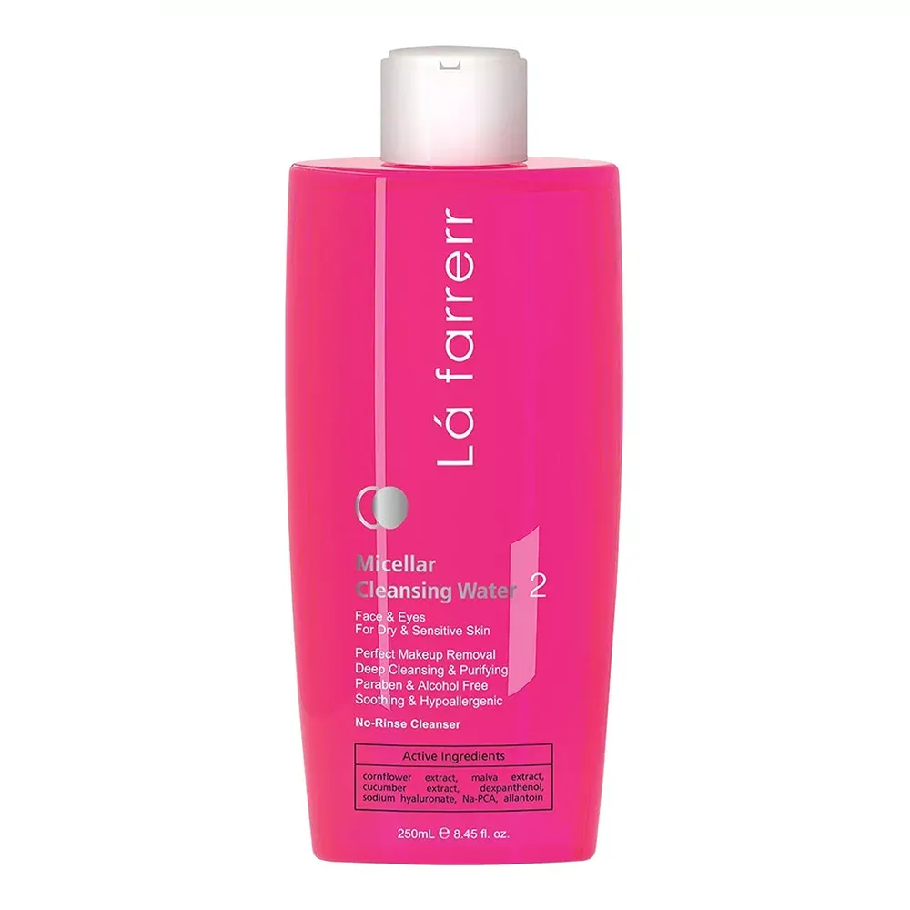 میسلار واتر لافارر مدل 02 مناسب پوست‌ خشک و حساس حجم 250 میلی‌لیتر