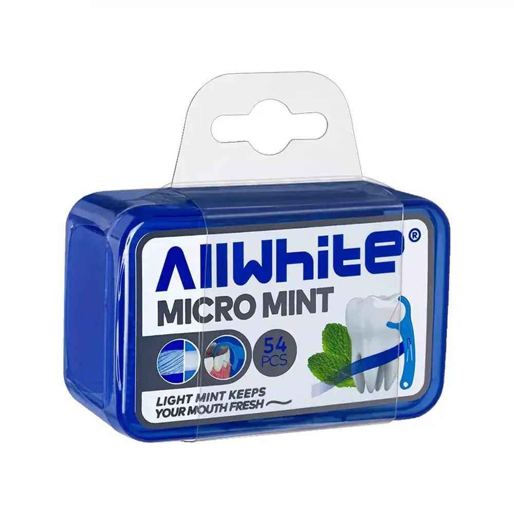 نخ دندان آل وایت مدل MICRO MINT بسته 54 عددی