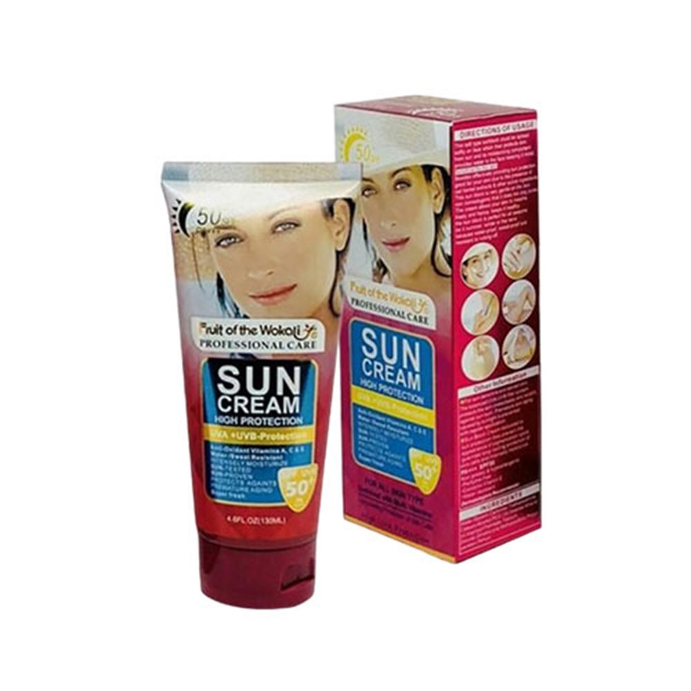 کرم ضدآفتاب SPF 50 وکالی حجم 130 میلی لیتر