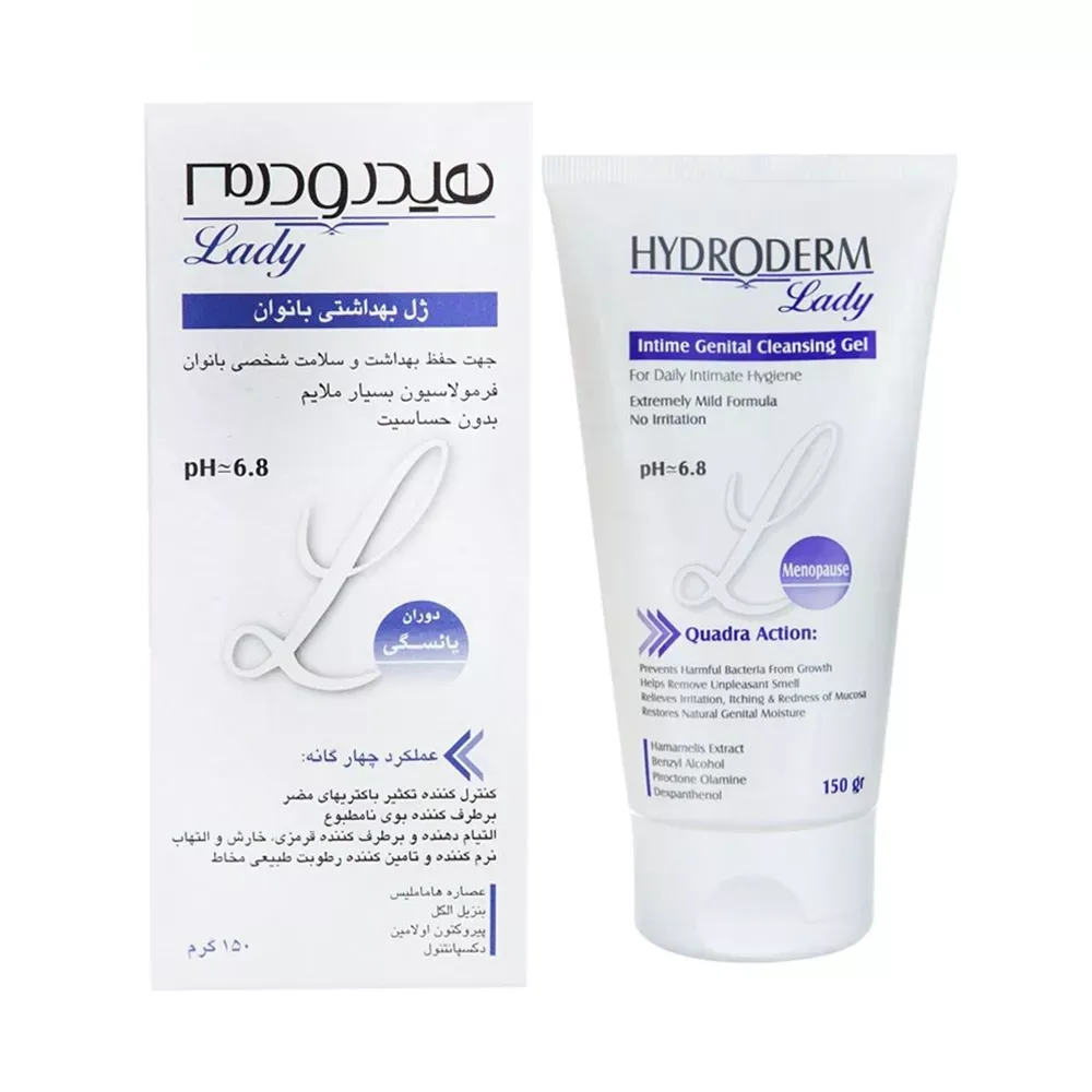 ژل بهداشتی بانوان هیدرودرم مدل Pro lady حجم 150 میلی لیتر