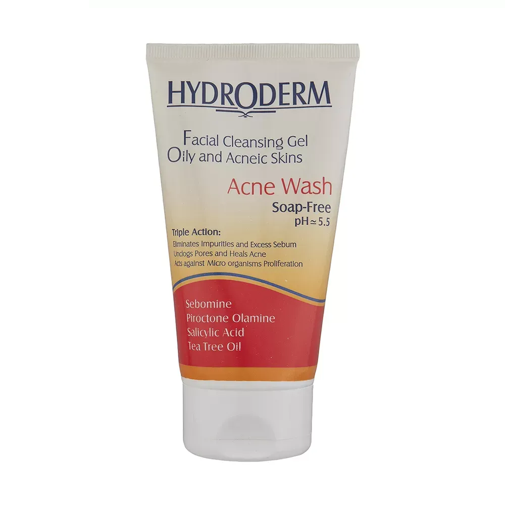 ژل شستشوی صورت هیدرودرم برای پوست چرب مدل Acne Wash حجم 150 میلی لیتر ژل شستشوی صورت هیدرودرم برای پوست چرب مدل Acne Wash حجم 150 میلی لیتر