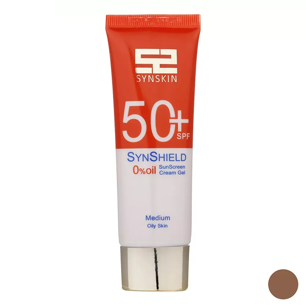 ژل کرم ضد آفتاب رنگی ساین اسکین SPF50 مدل M ‌مناسب پوست‌ چرب حجم 50 میلی‌لیتر