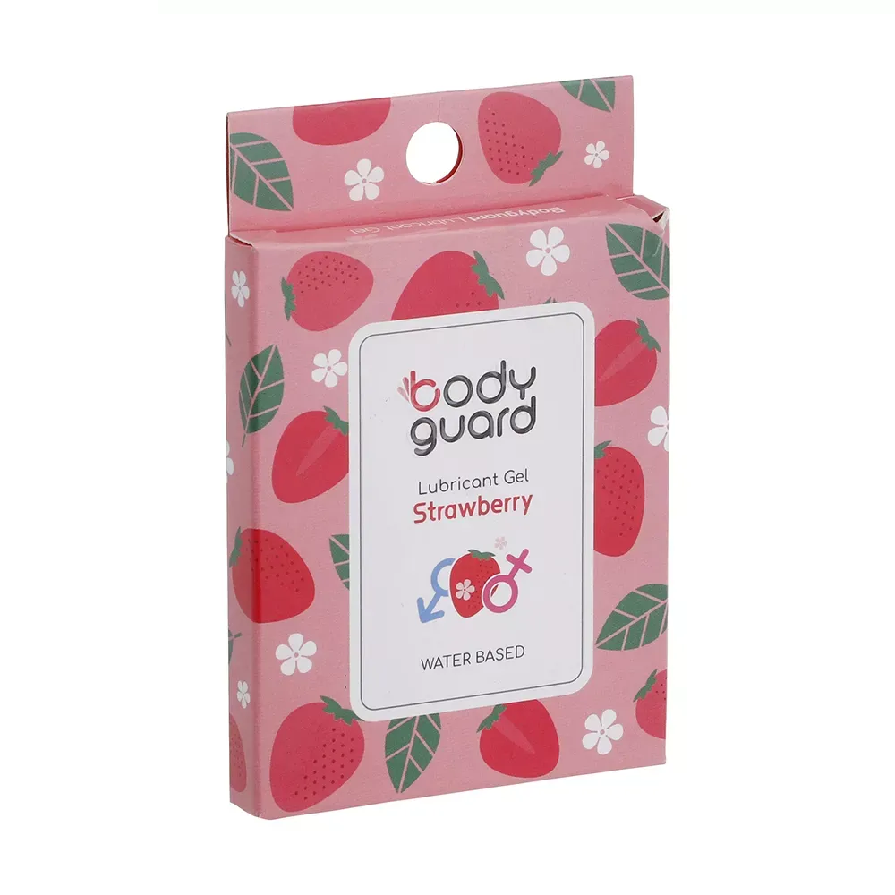 ژل لوبریکانت بادیگارد مدل Strawberry بسته 3 عددی