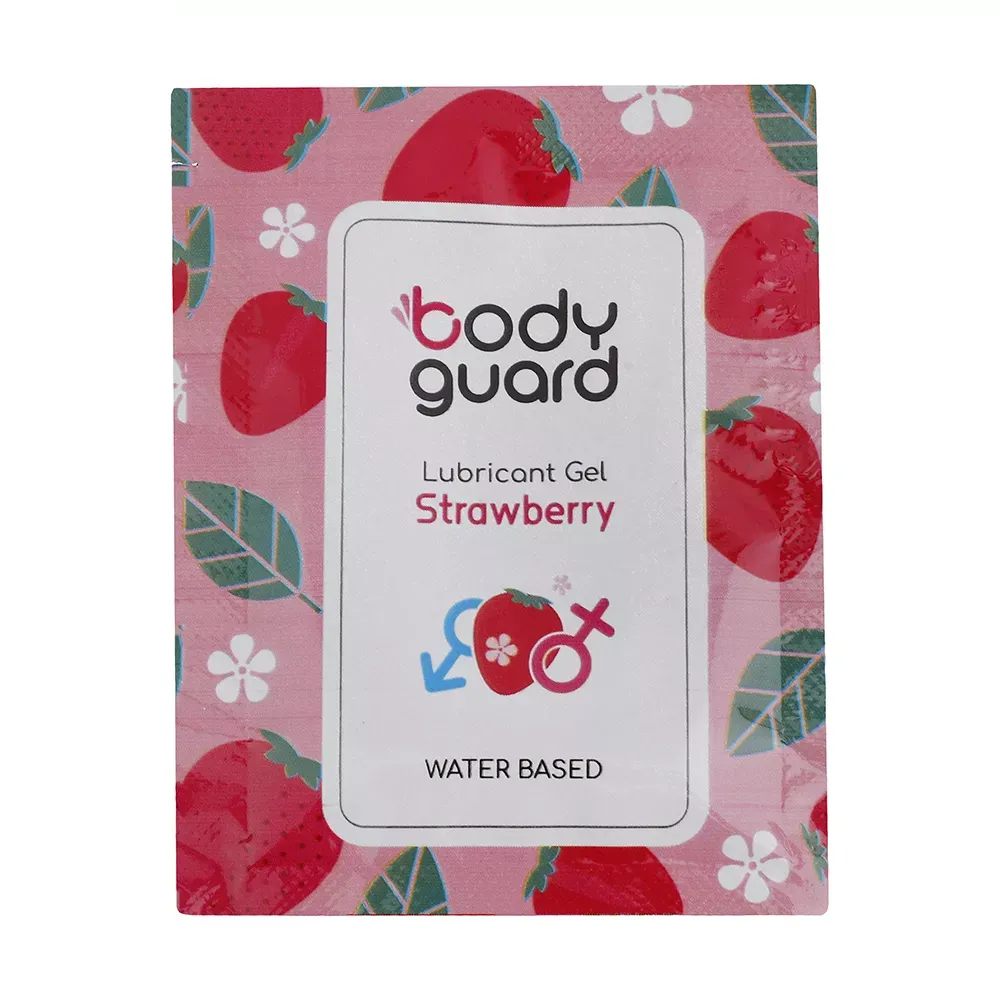 ژل لوبریکانت بادیگارد مدل Strawberry بسته 3 عددی