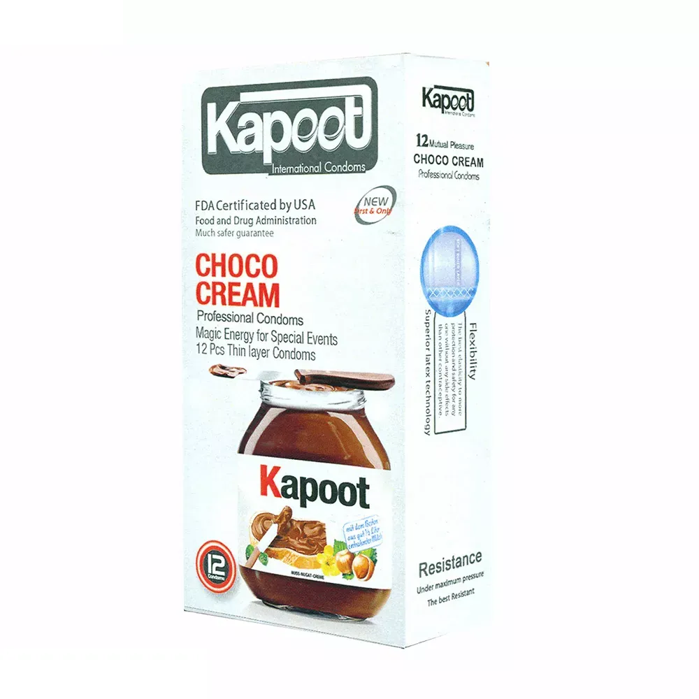 کاندوم تاخیری کاپوت مدل Choco cream بسته 12 عددی کاندوم تاخیری کاپوت مدل Choco cream بسته 12 عددی