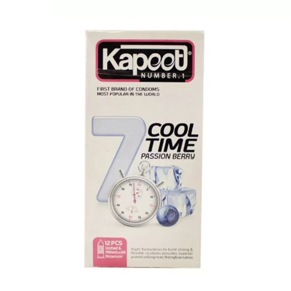 کاندوم تاخیری یک ساعته کاپوت مدل Cool Time بسته 12 عددی کاندوم تاخیری یک ساعته کاپوت مدل Cool Time بسته 12 عددی