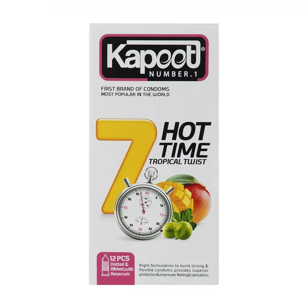 کاندوم کاپوت مدل 7Hot Time بسته 12 عددی کاندوم کاپوت مدل 7Hot Time بسته 12 عددی