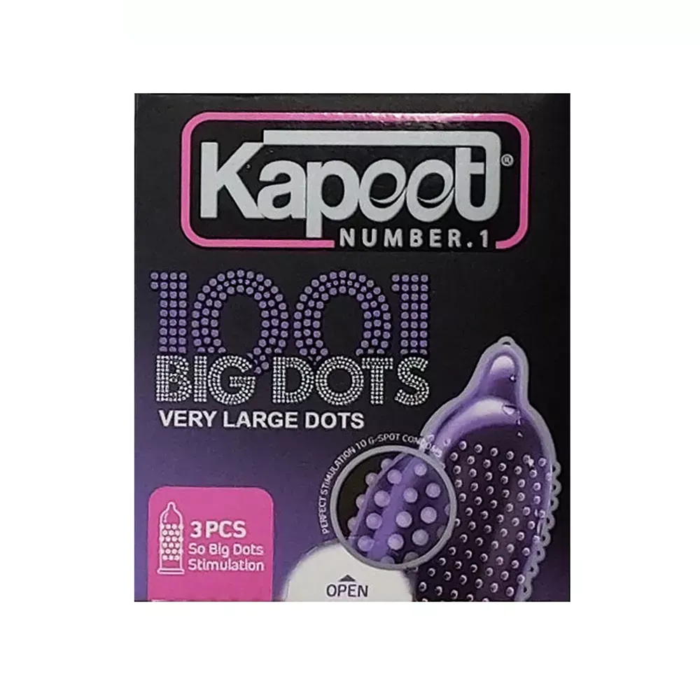 کاندوم کاپوت مدل BIG DOTS بسته 3 عددی کاندوم کاپوت مدل BIG DOTS بسته 3 عددی