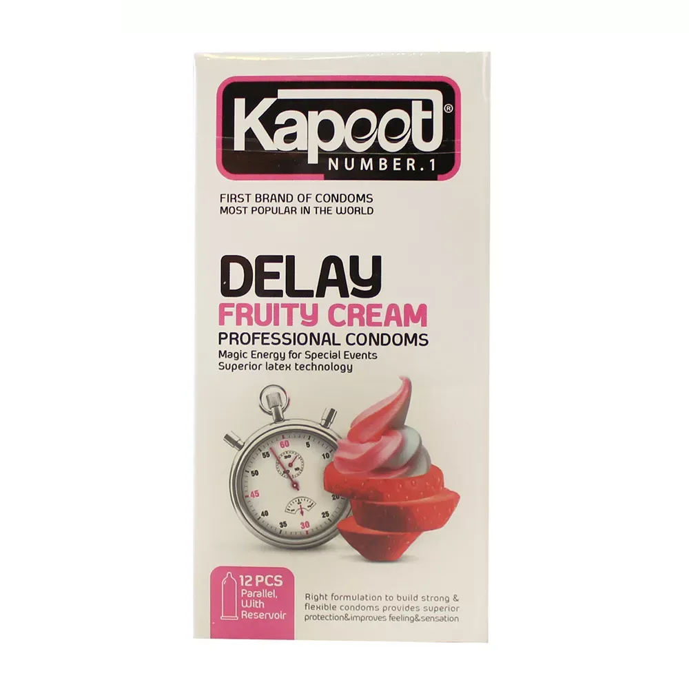 کاندوم کاپوت مدل Delay Fruty Cream بسته 12 عددی کاندوم کاپوت مدل Delay Fruty Cream بسته 12 عددی