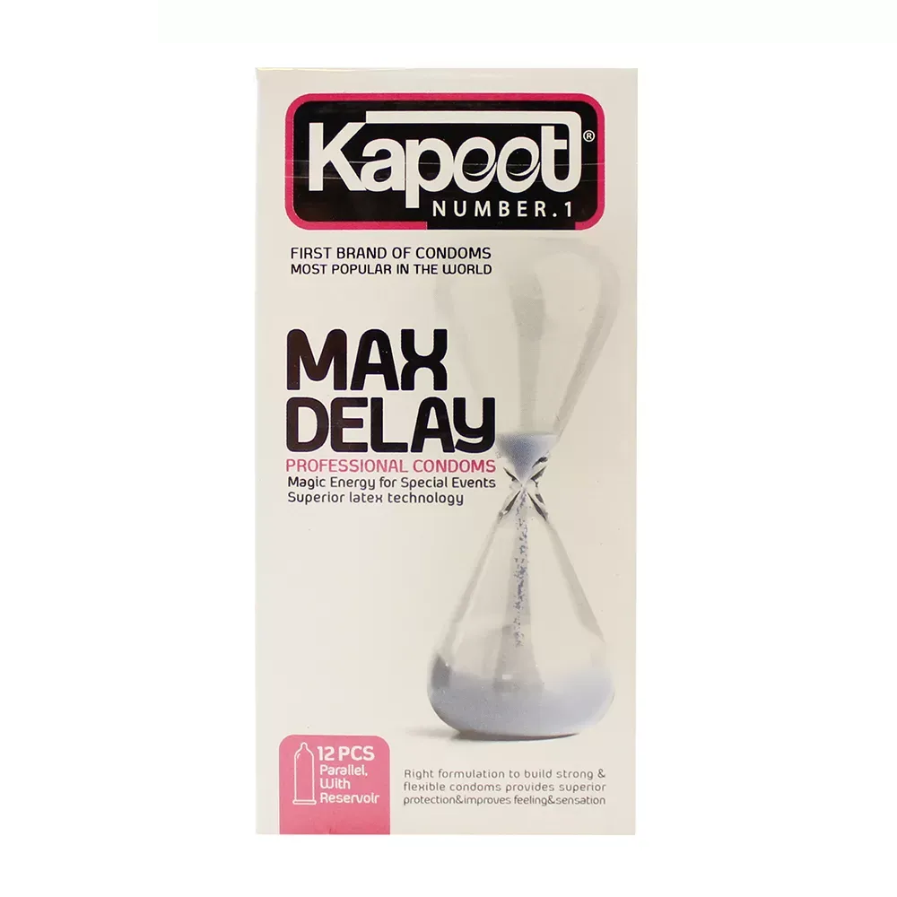 کاندوم کاپوت مدل Max Delay بسته 12 عددی کاندوم کاپوت مدل Max Delay بسته 12 عددی