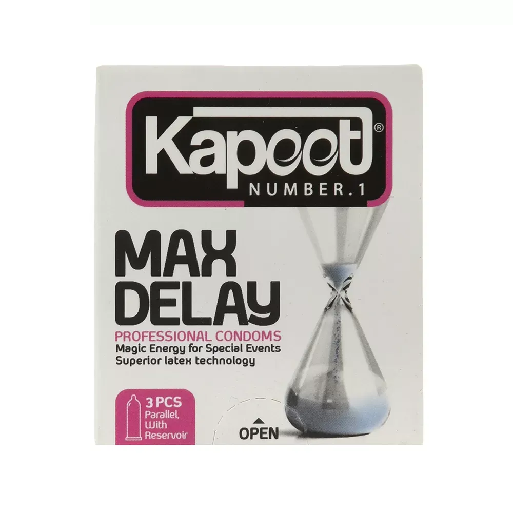 کاندوم کاپوت مدل Max Delay بسته 3 عددی کاندوم کاپوت مدل Max Delay بسته 3 عددی