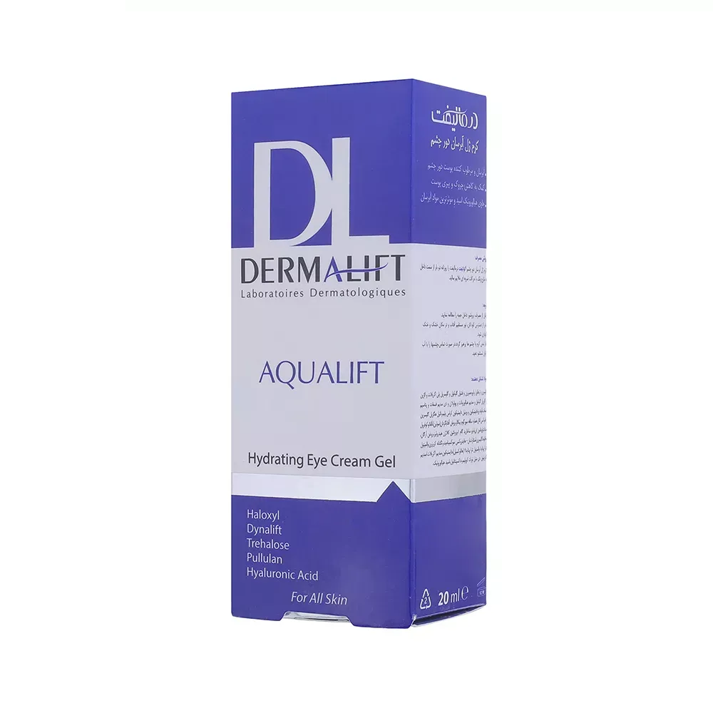 کرم ژل آبرسان دور چشم درمالیفت مدل Aqualift حجم 20 میلیلیتر