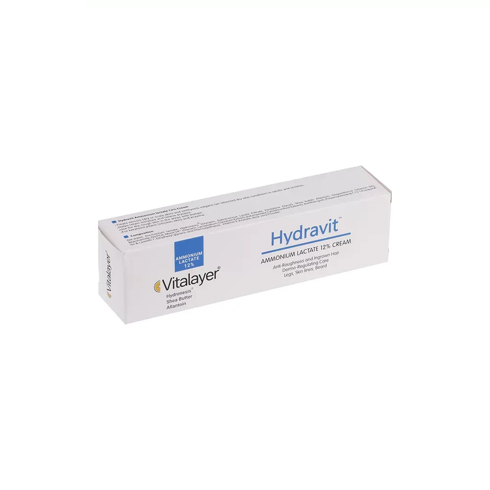 کرم آمونیوم لاکتات 12 درصد ویتالیر مدل Hydravit حجم 100 میلیلیتر