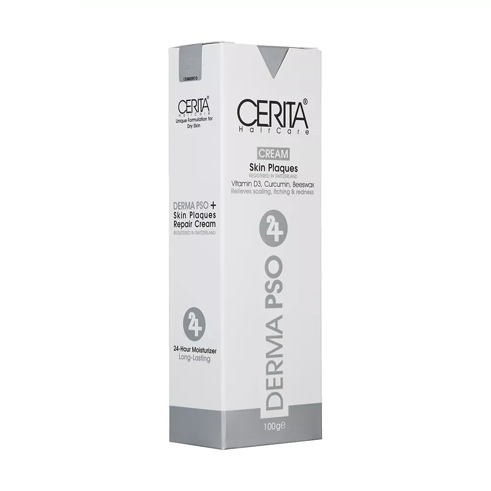 کرم ترمیم کننده سریتا مدل DERMA PSO 24H حجم 100 میلی لیتر