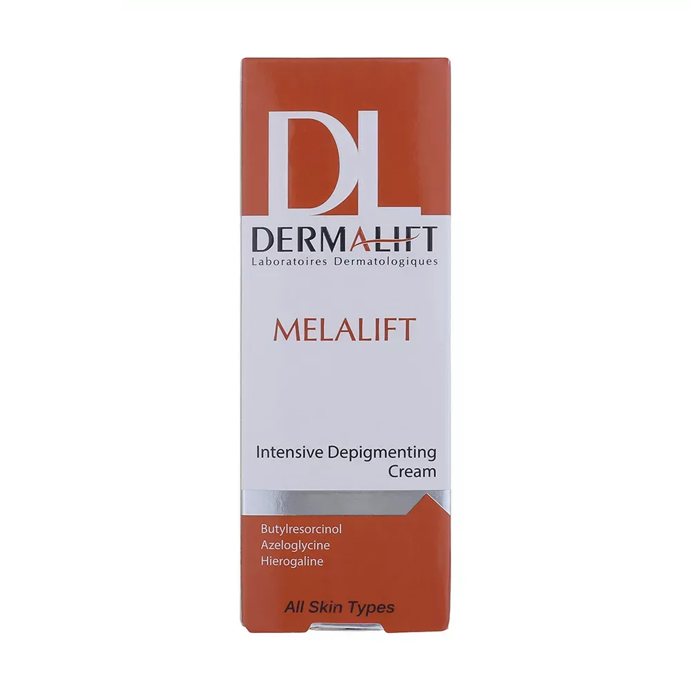 کرم روشن کننده صورت درمالیفت مدل Melalift مناسب انواع پوست حجم 40 میلی لیتر