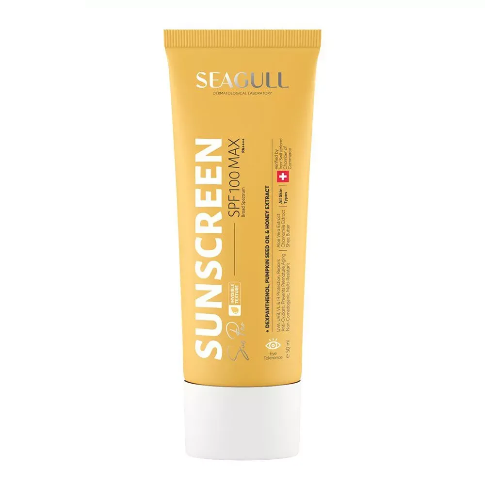 کرم ضد آفتاب بی رنگ سی گل SPF100 مناسب انواع پوست‌ حجم 50 میلی‌لیتر