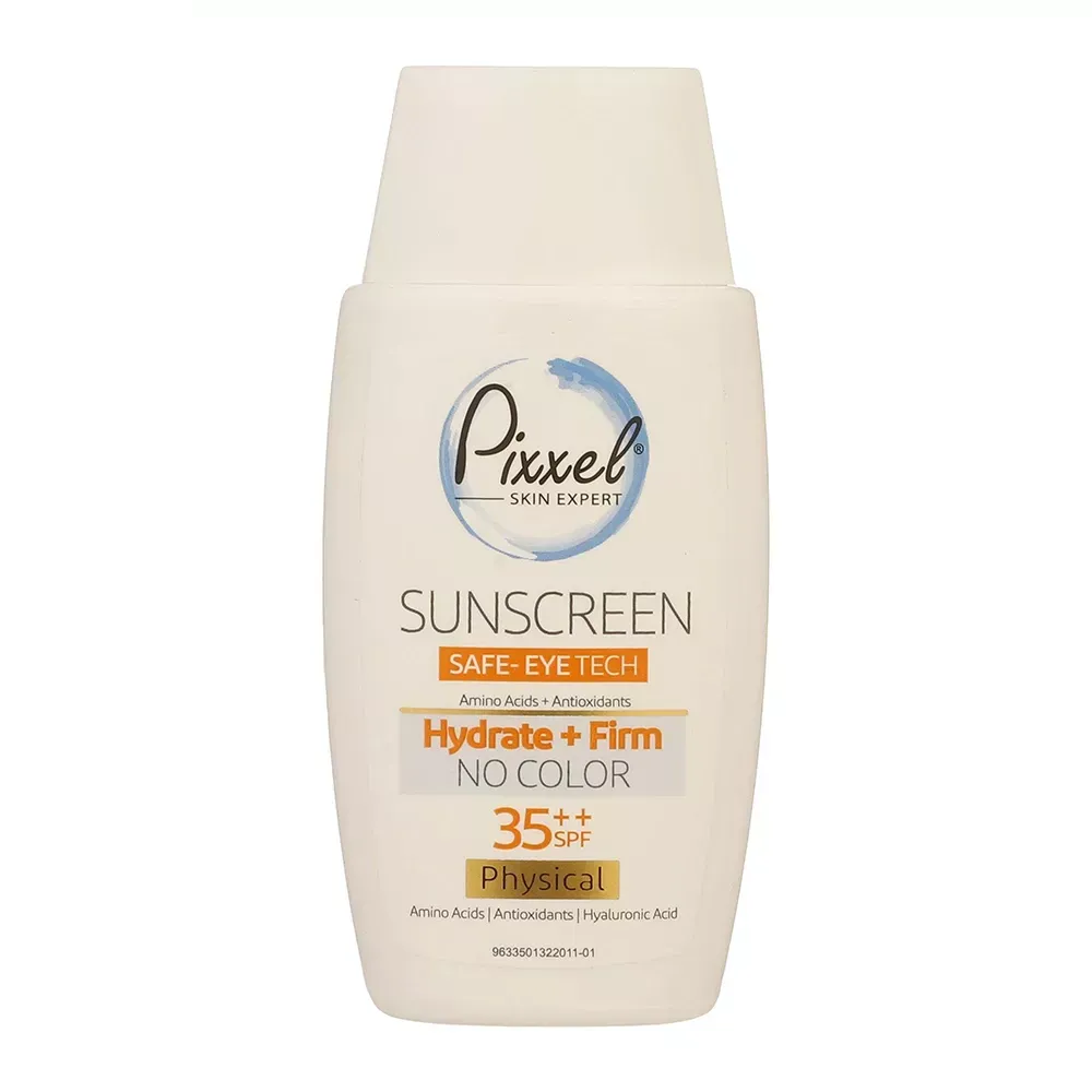 کرم ضد آفتاب دور چشم بی رنگ فیزیکال پیکسل SPF35 حجم 50 میلی‌لیتر