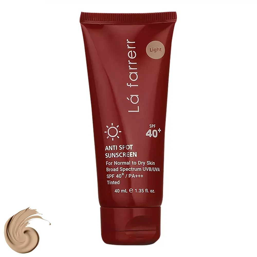 کرم ضد آفتاب و ضد لک رنگی لافارر مدل SPF40-Light مناسب پوست نرمال و خشک حجم 40 میلی لیتر کرم ضد آفتاب و ضد لک رنگی لافارر مدل SPF40-Light مناسب پوست نرمال و خشک حجم 40 میلی لیتر