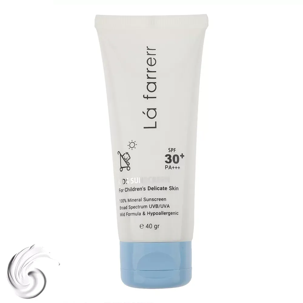 کرم ضد آفتاب کودک لافارر SPF30 دخترانه حجم 40 میلی‌لیتر