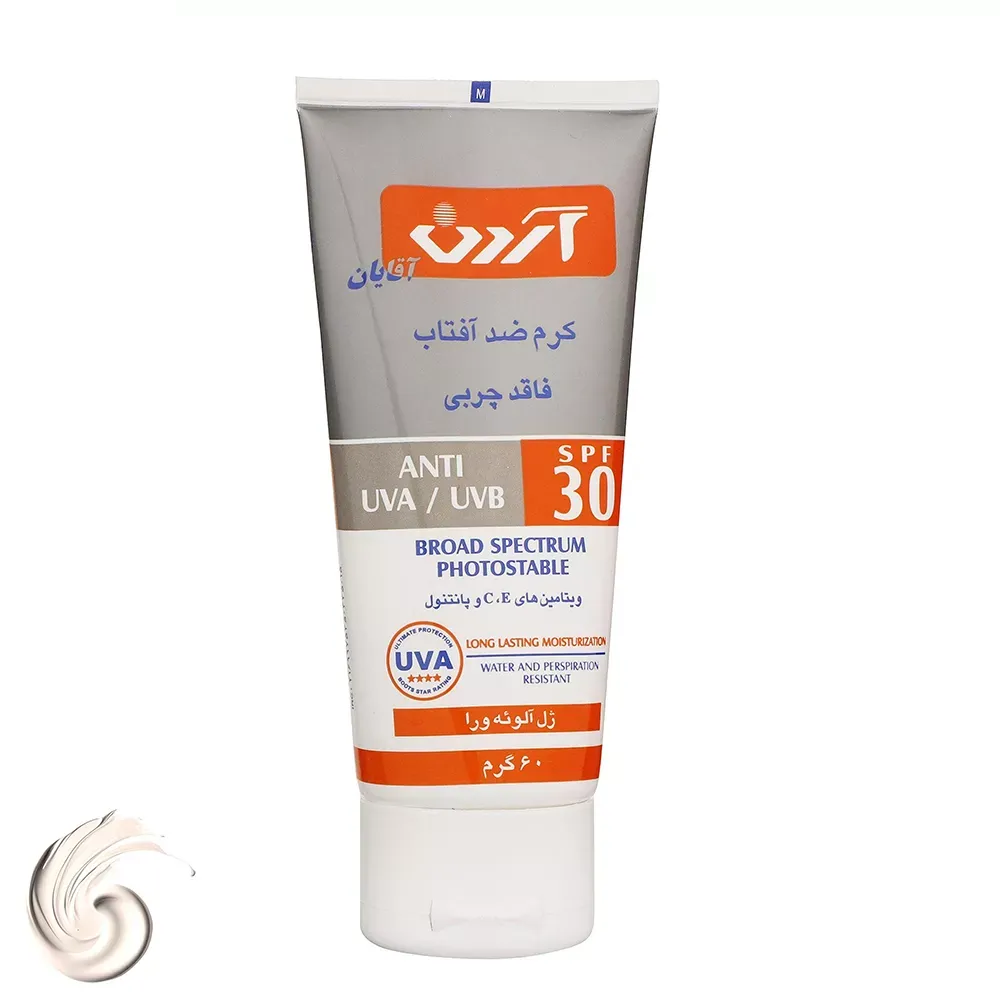 کرم ضدآفتاب آقایان آردن SPF30 مدل Oil Free وزن 60 گرم