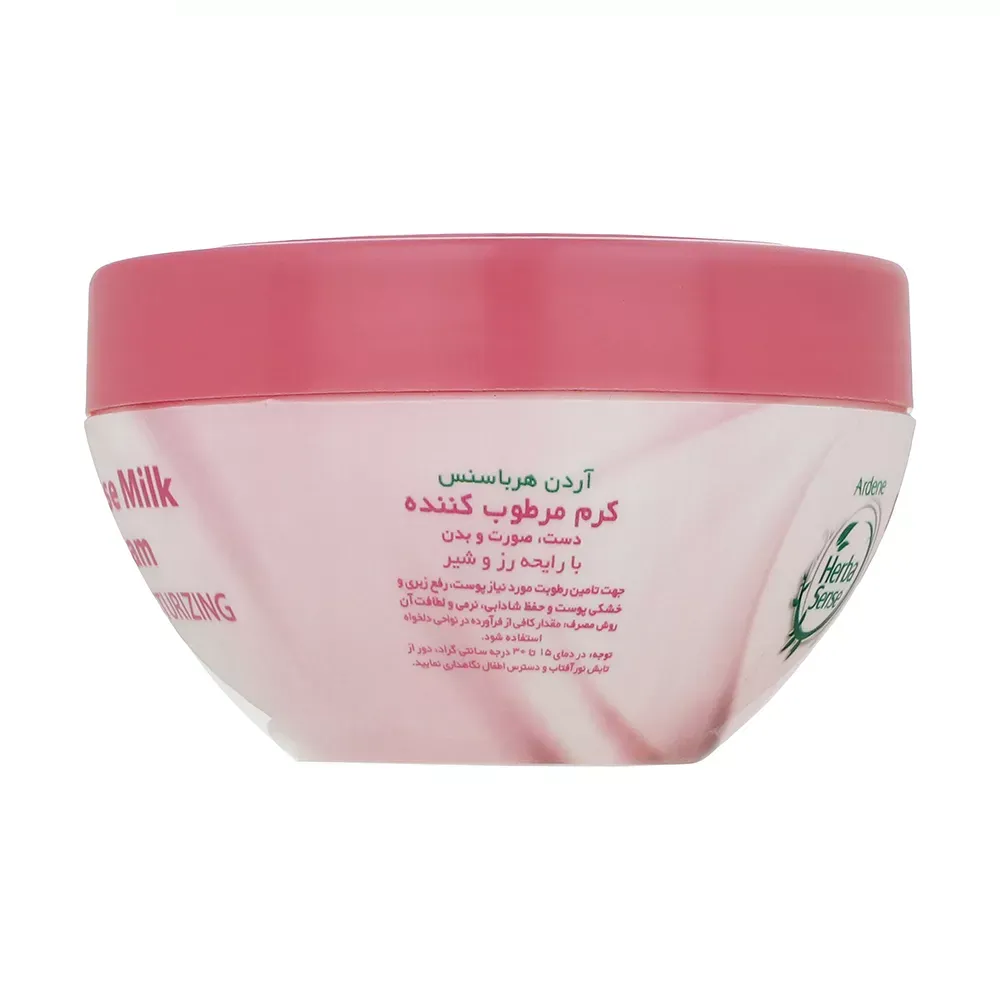 کرم مرطوب کننده آردن هرباسنس مدل British Rose & Milk وزن 150 گرم