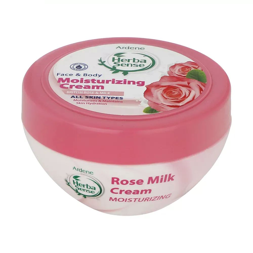 کرم مرطوب کننده آردن هرباسنس با رایحه رز و شیر وزن 150 گرم کرم مرطوب کننده آردن هرباسنس مدل British Rose & Milk وزن 150 گرم