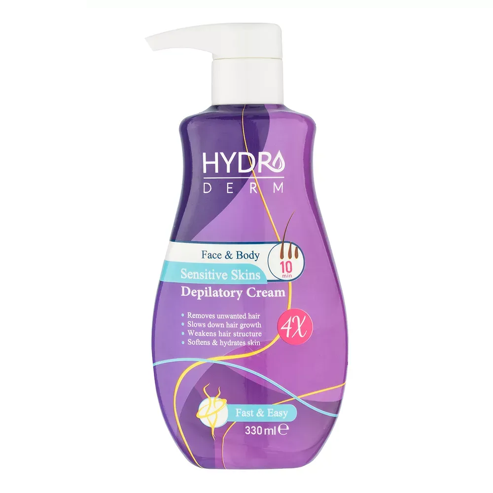 کرم موبر صورت و بدن هیدرودرم Depilatory مناسب پوست های حساس حجم 330 میلی لیتر کرم موبر صورت و بدن هیدرودرم Depilatory مناسب پوست های حساس حجم 330 میلی لیتر