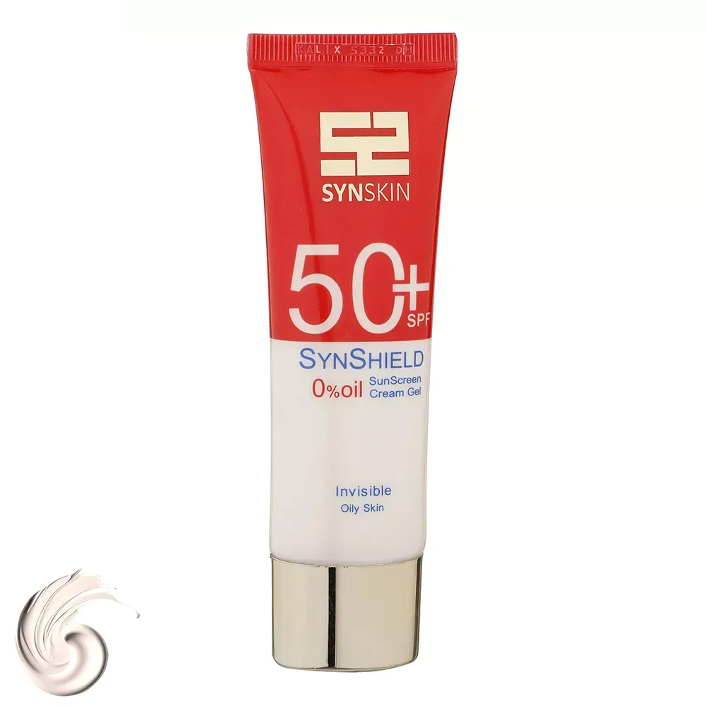 ژل کرم ضد آفتاب بی‌رنگ ساین اسکین با SPF50 مناسب پوست چرب حجم 50 میلی‌ لیتر