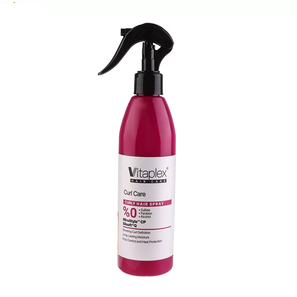 اسپری آبرسان و نرم کننده موی فر ویتاپلکس مدل CURL CARE حجم 300 میلی‌لیتر