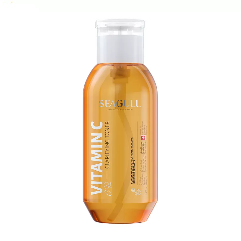 تونر روشن کننده صورت سی گل حاوی vitamin C مناسب پوست چرب و مختلط حجم 250 میلی لیتر
