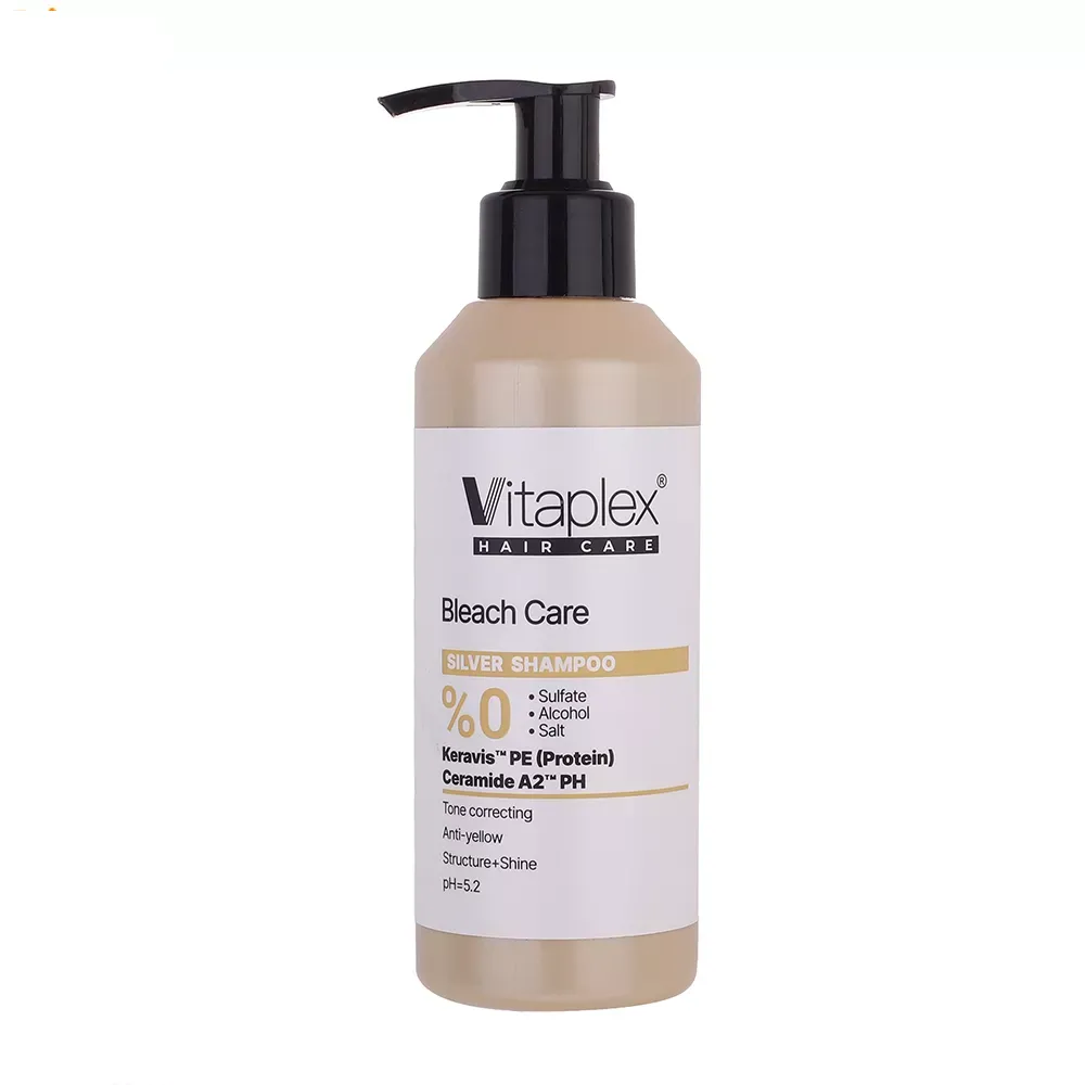 شامپو ویتاپلکس مدل Bleach Care مناسب موهای آسیب‌دیده و رنگ شده حجم 500 میلی‌لیتر